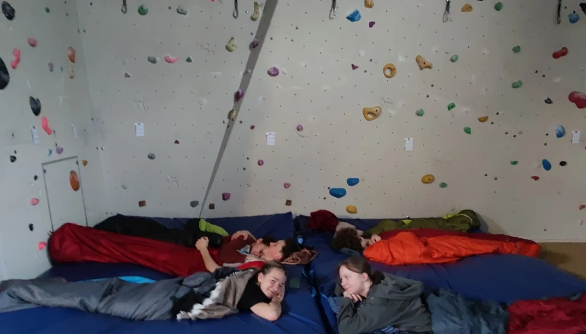 Übernachtung Kletterhalle | © Schlappinger Anna