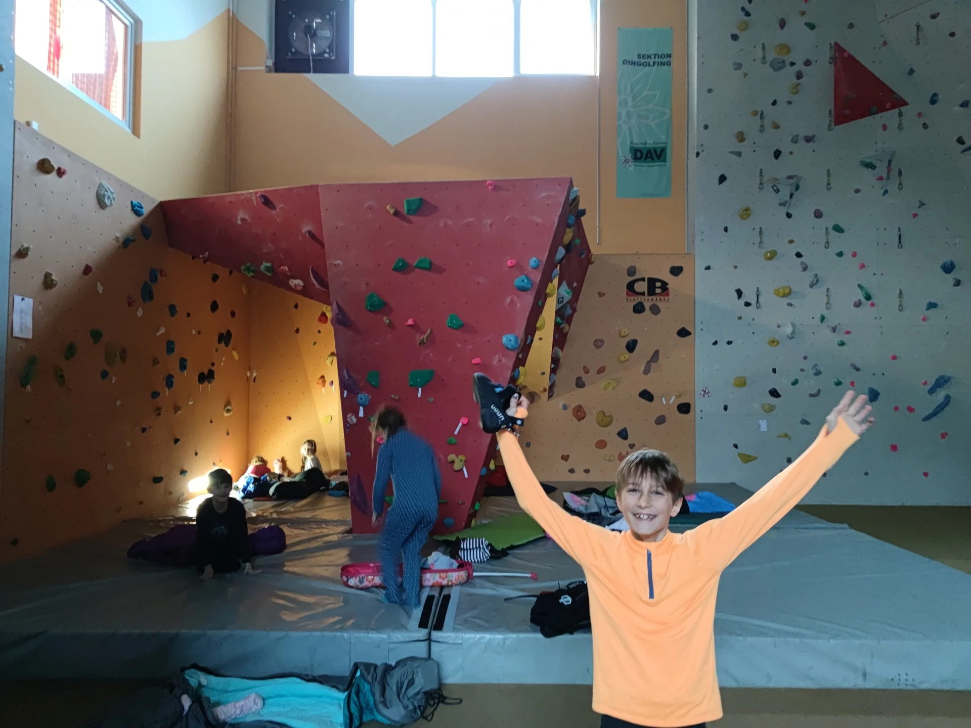 Übernachtung Kletterhalle | © Schlappinger Anna