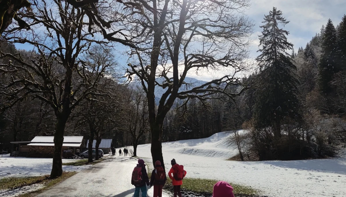 Auf dem Weg zur Partnachklamm | © Anna Schlappinger