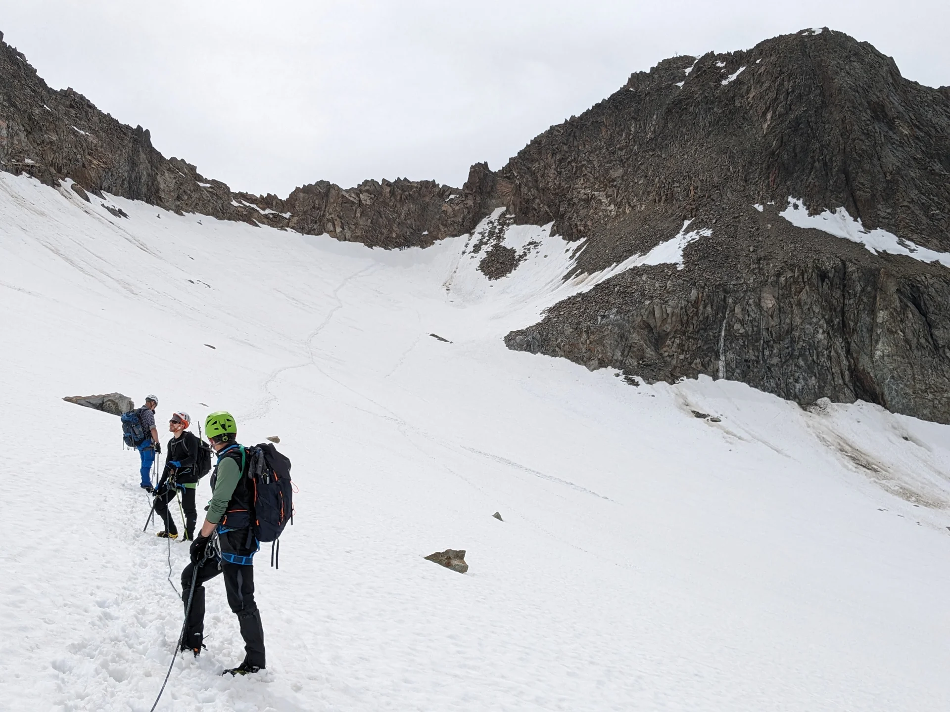 Steigeisen gehen, Anseilen am Gletscher, Innere Sommerwand | © Ernst Konrad