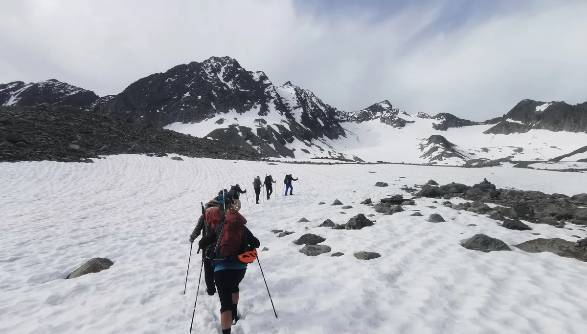 Steigeisen gehen, Anseilen am Gletscher, Innere Sommerwand | © Ernst Konrad