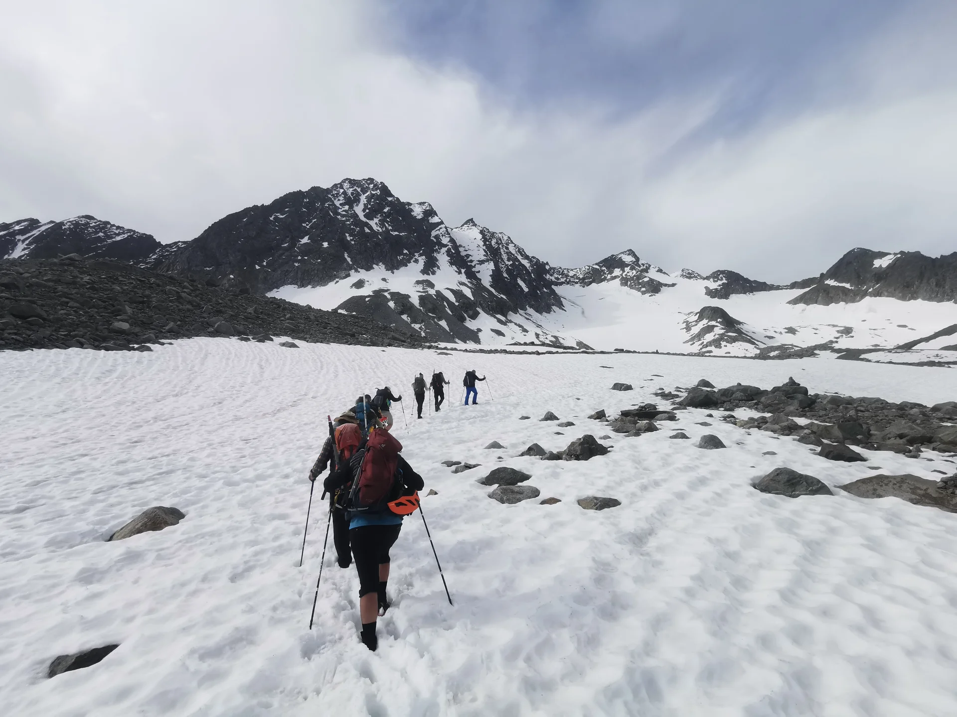 Steigeisen gehen, Anseilen am Gletscher, Innere Sommerwand | © Ernst Konrad