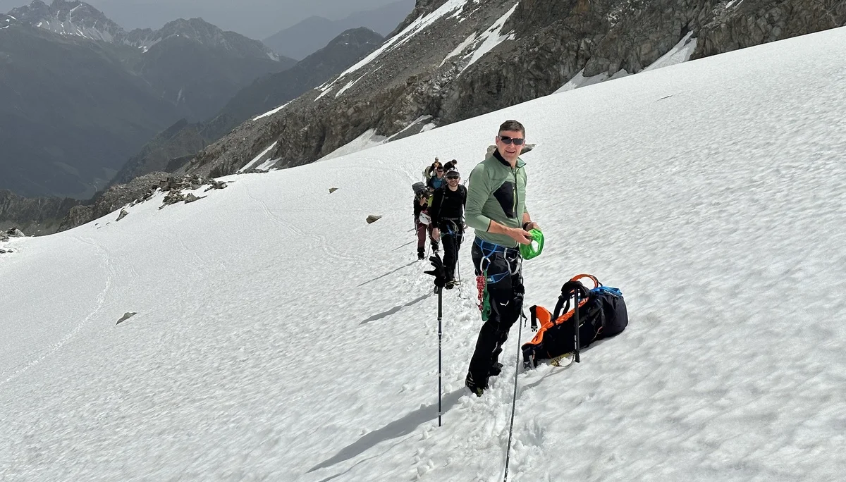 Steigeisen gehen, Anseilen am Gletscher, Innere Sommerwand | © Ernst Konrad