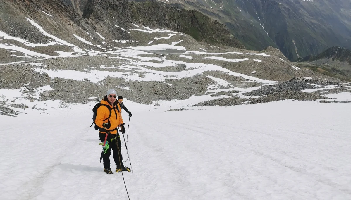 Steigeisen gehen, Anseilen am Gletscher, Innere Sommerwand | © Ernst Konrad