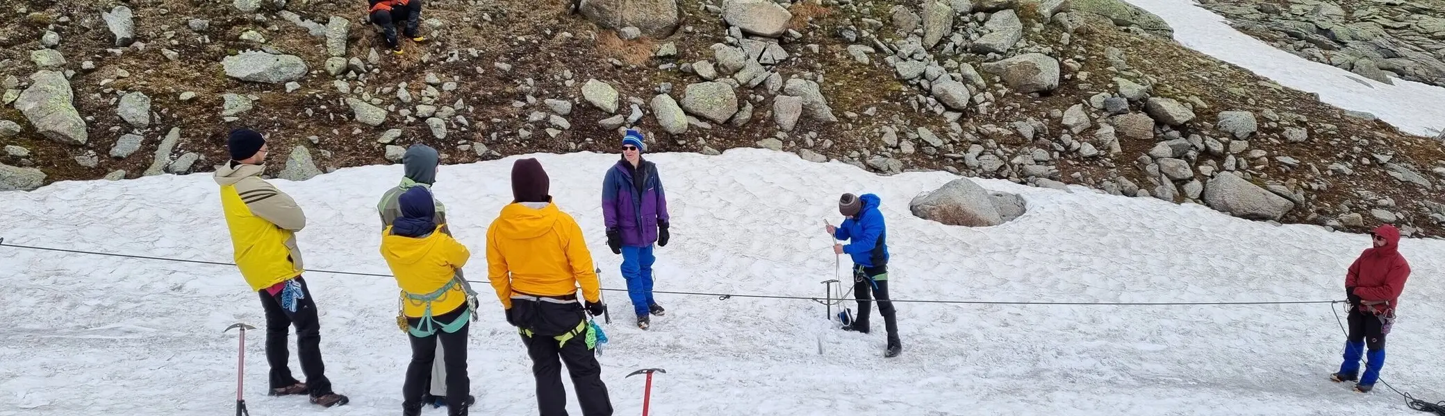 Spaltenbergung, Rutschversuche | © Ernst Konrad