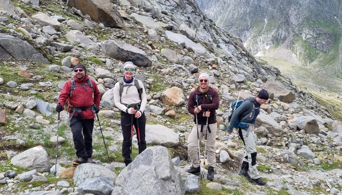 Spaltenbergung, Rutschversuche | © Ernst Konrad