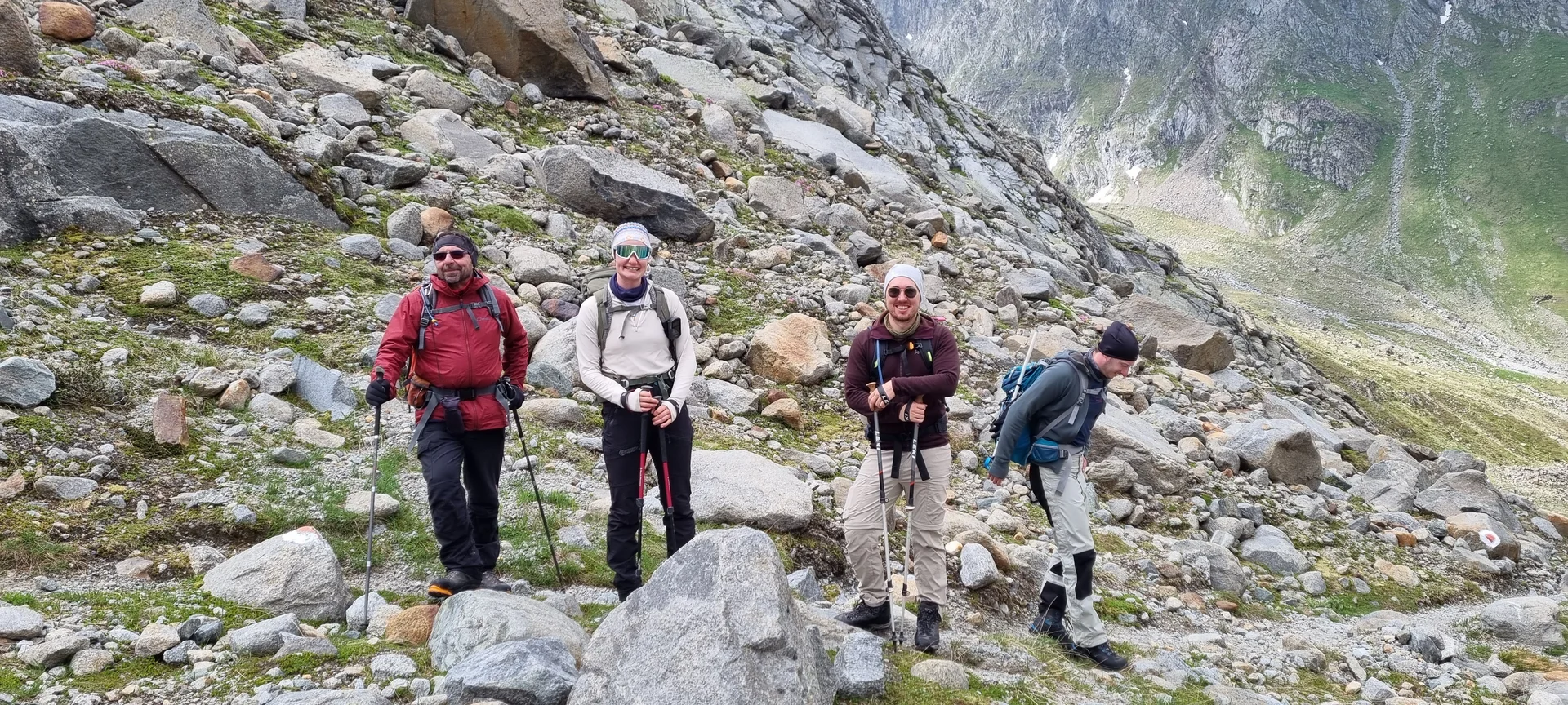 Spaltenbergung, Rutschversuche | © Ernst Konrad