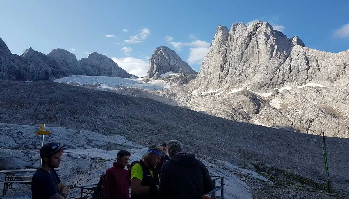 DAV Sektion Dingolfing auf dem Hohen Dachstein | © Ernst Konrad
