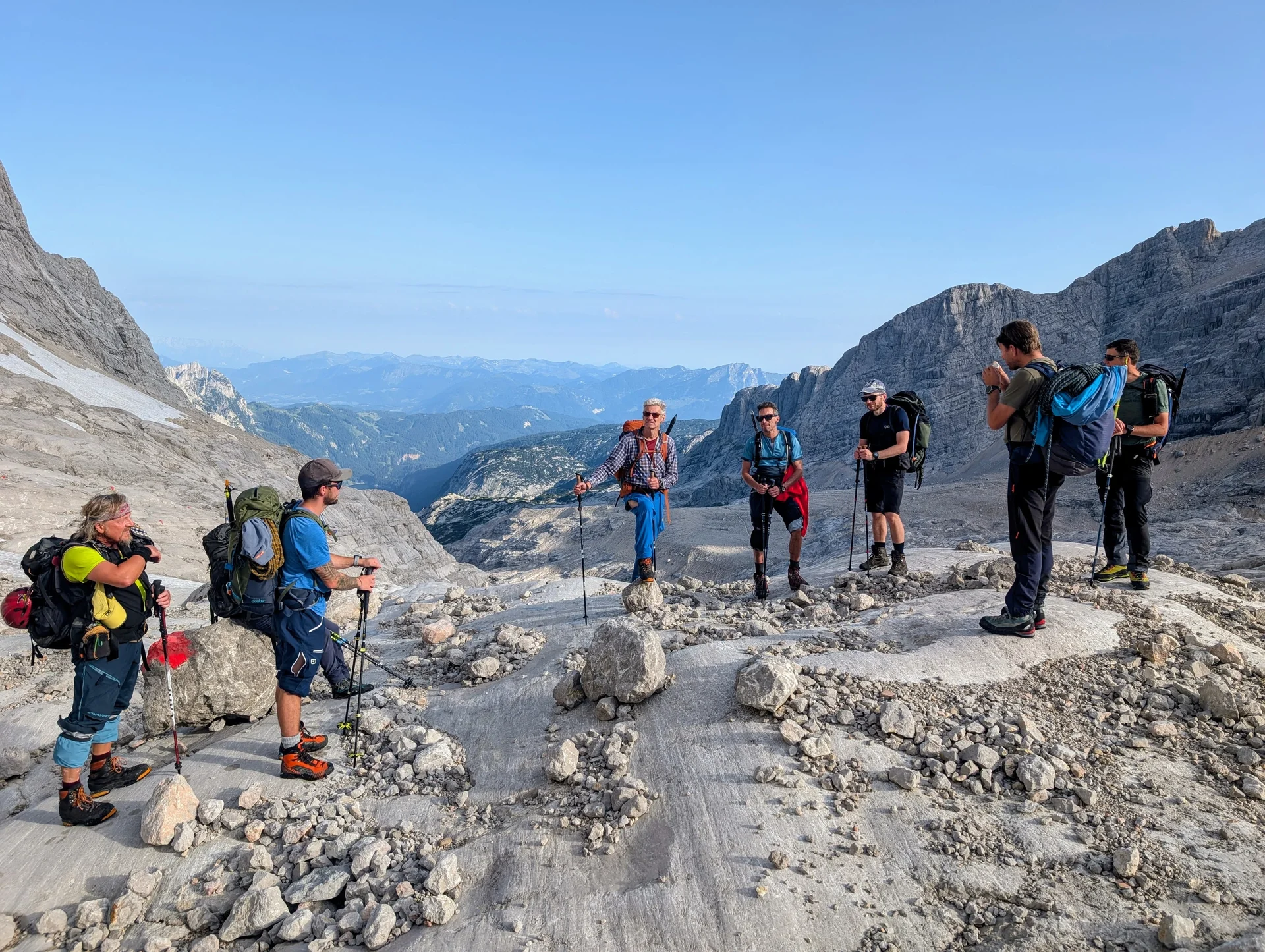 DAV Sektion Dingolfing auf dem Hohen Dachstein | © Ernst Konrad