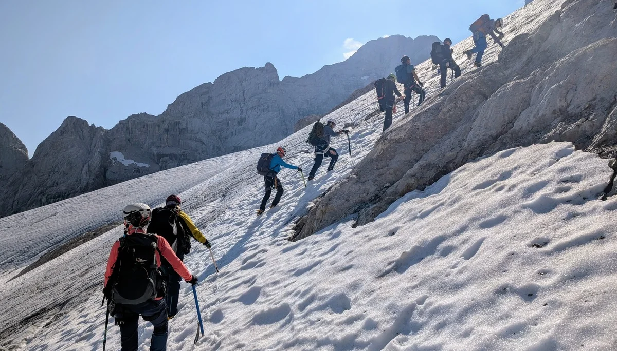 DAV Sektion Dingolfing auf dem Hohen Dachstein | © Ernst Konrad