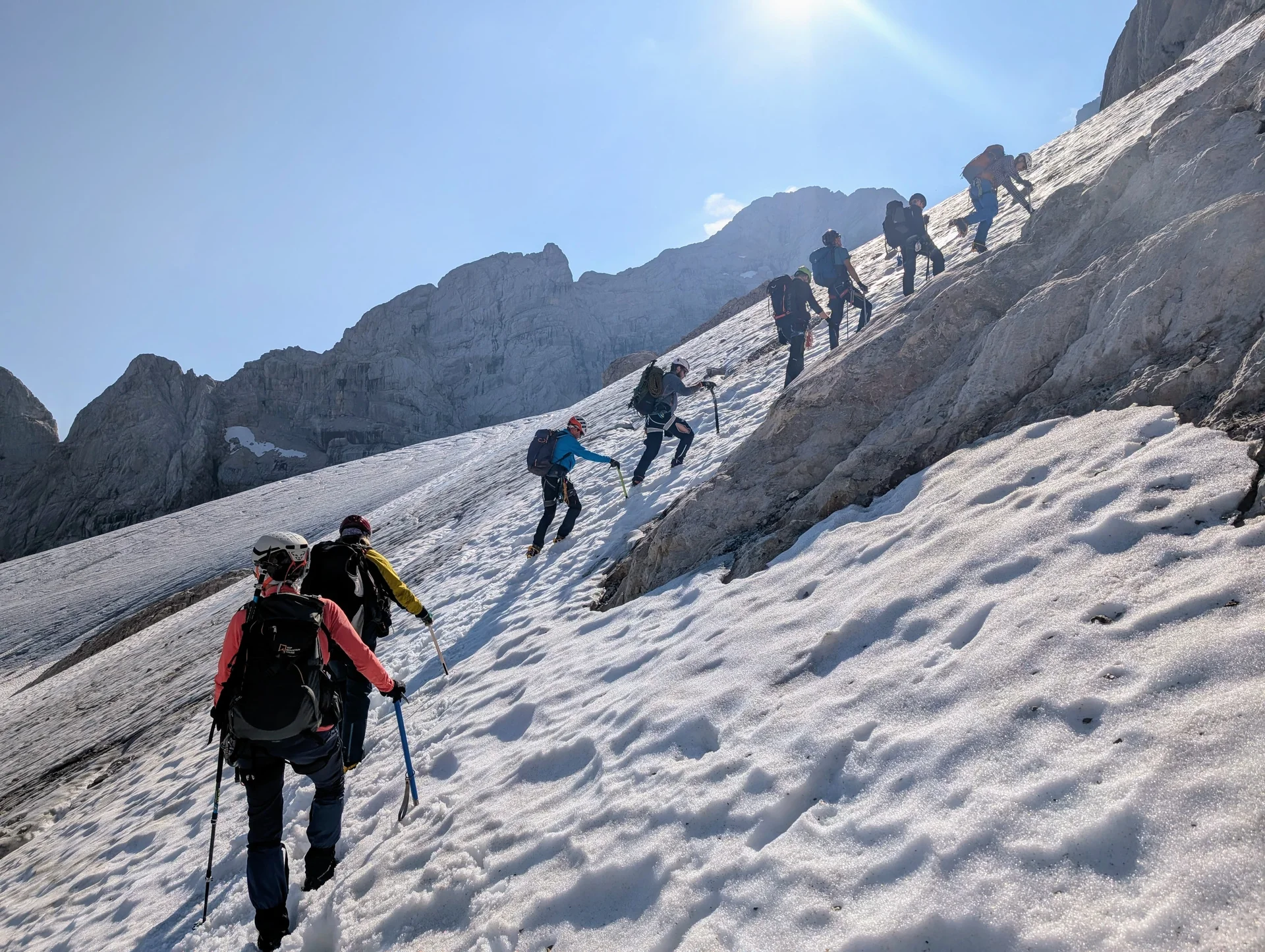 DAV Sektion Dingolfing auf dem Hohen Dachstein | © Ernst Konrad