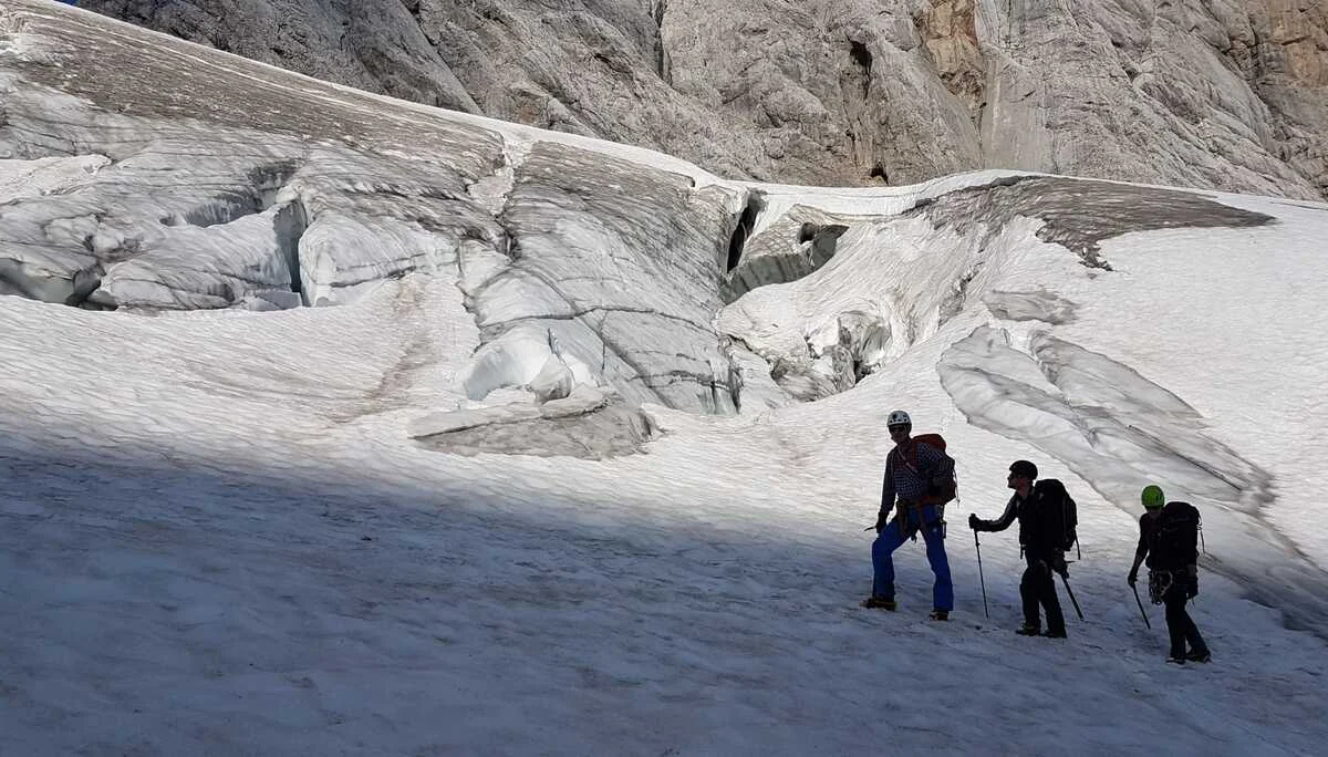 DAV Sektion Dingolfing auf dem Hohen Dachstein | © Ernst Konrad