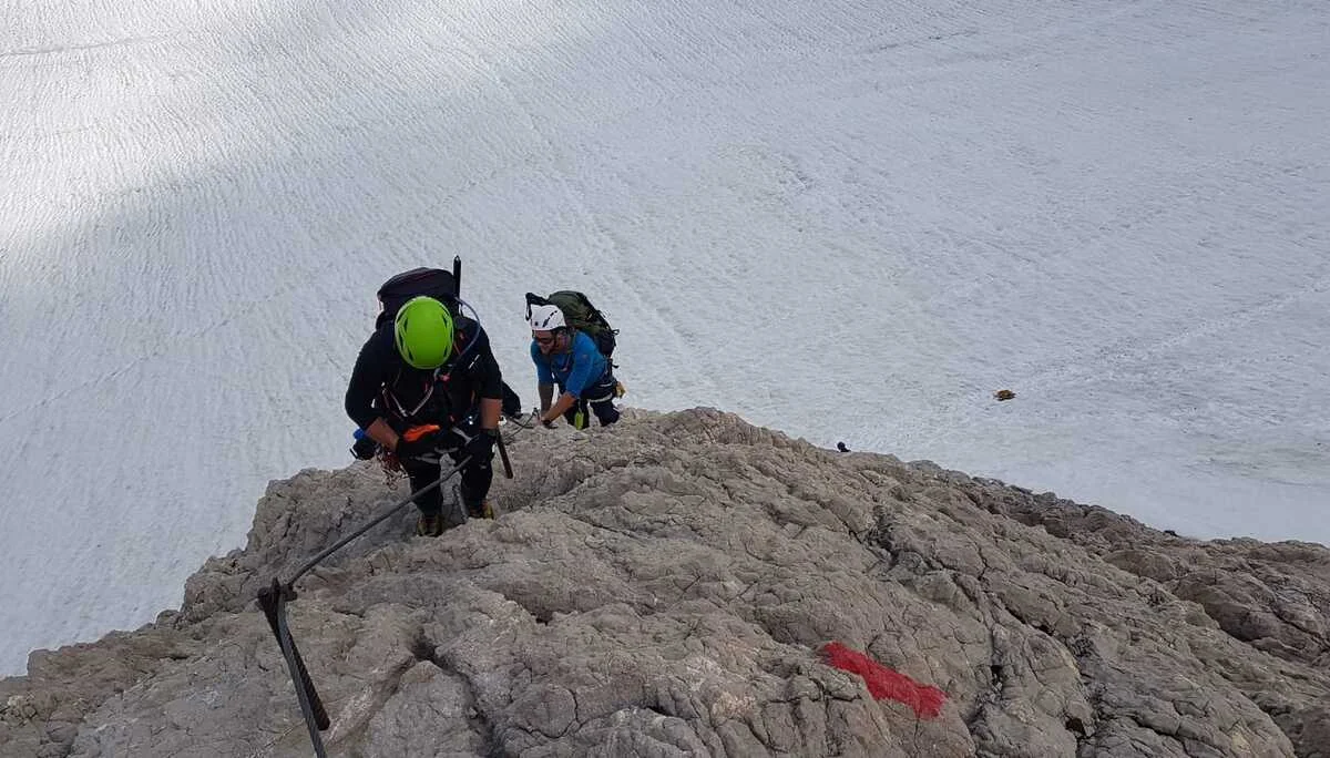 DAV Sektion Dingolfing auf dem Hohen Dachstein | © Ernst Konrad