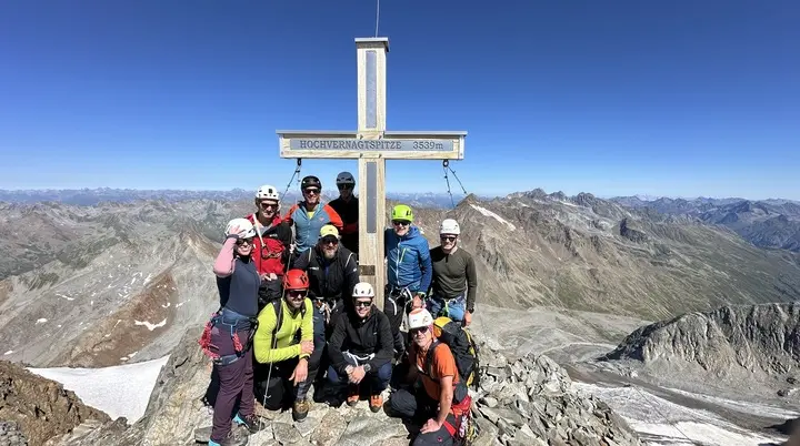 Erfolgreiche Hochtour auf die Hochvernagtspitze | © Ernst Konrad