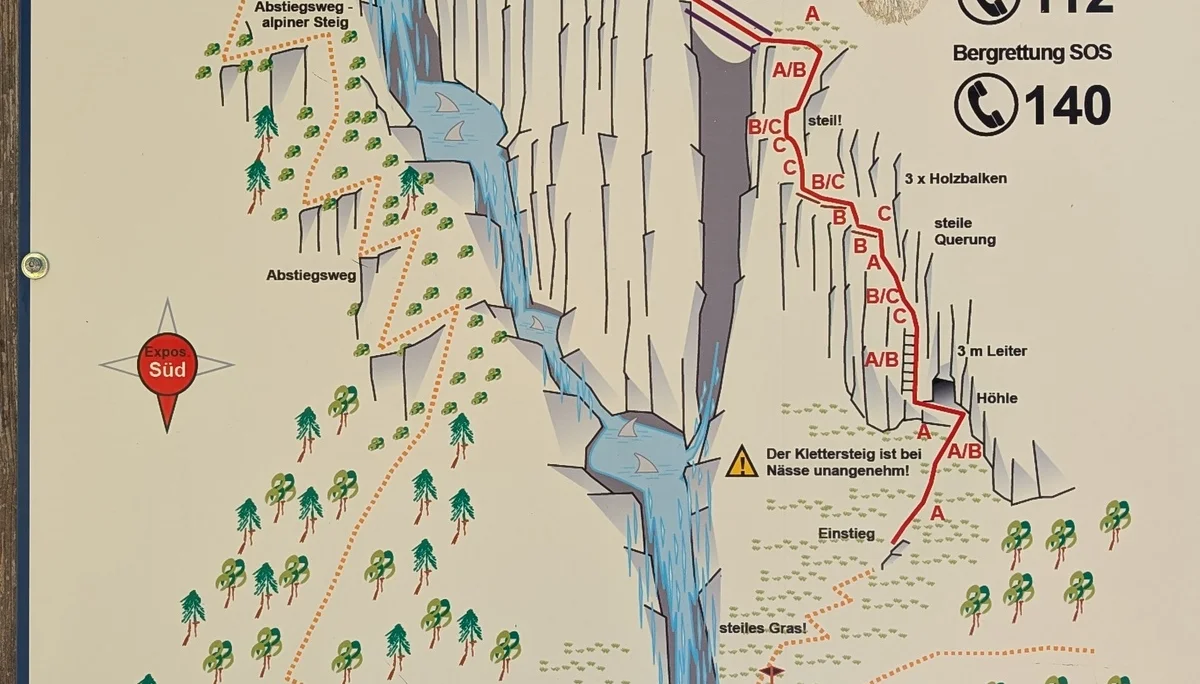 Hausbachfall, Bergkameradensteig, Adolari Klettersteig | © Maier Georg