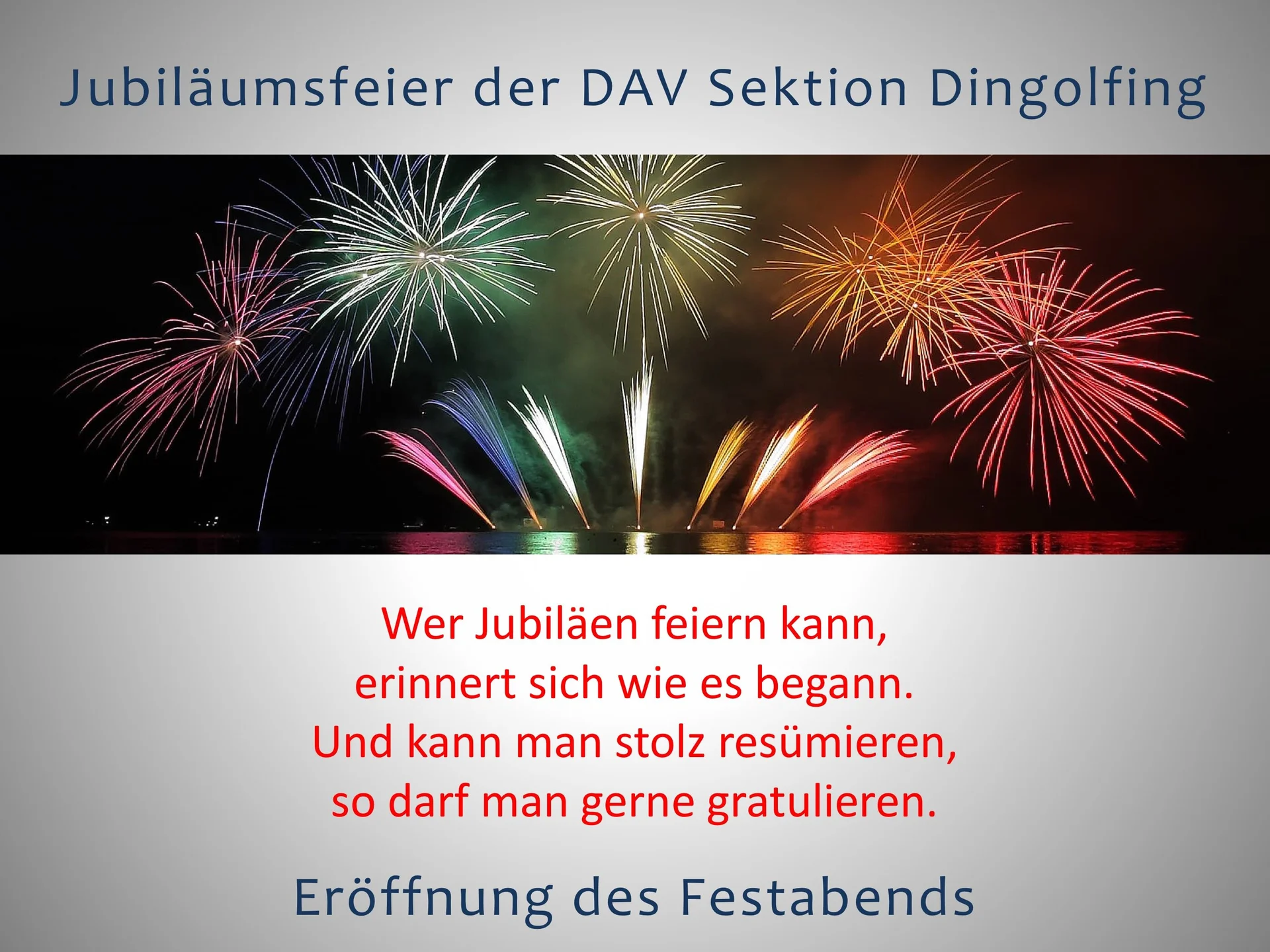 3 Die Berge und wir - Der Festablauf | © Frankl Günther