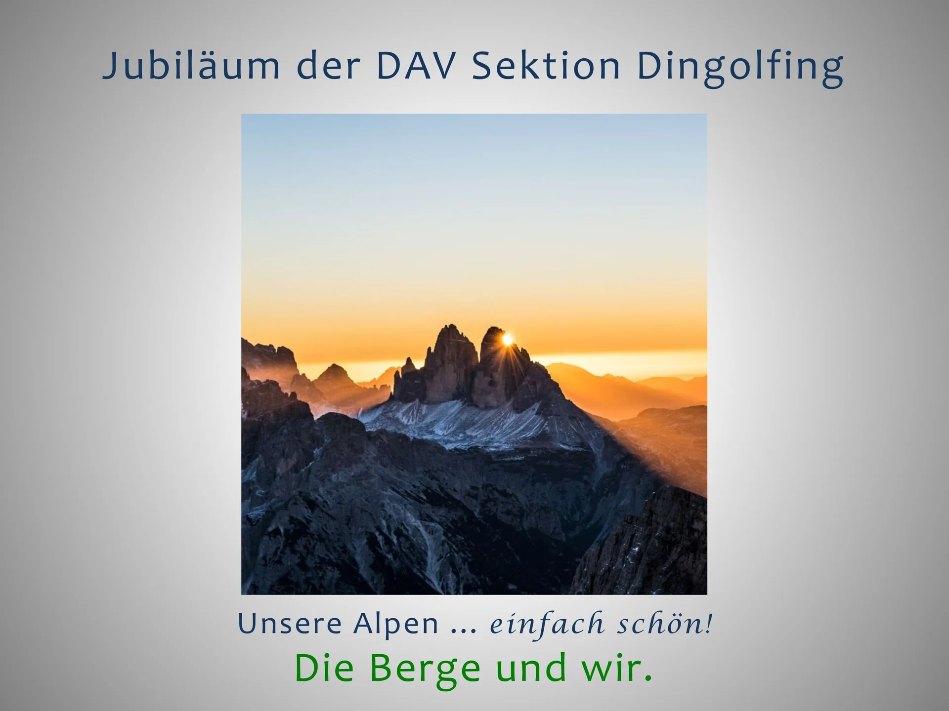 3 Die Berge und wir - Der Festablauf | © Frankl Günther