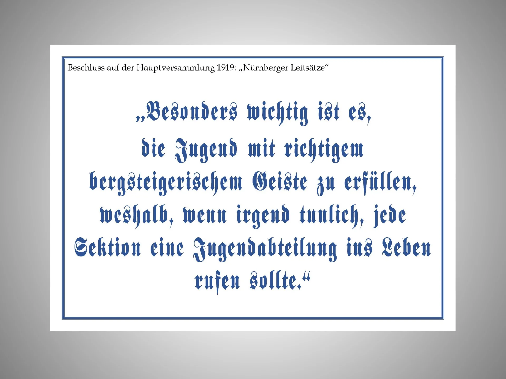 3 Die Berge und wir - Der Festablauf | © Frankl Günther