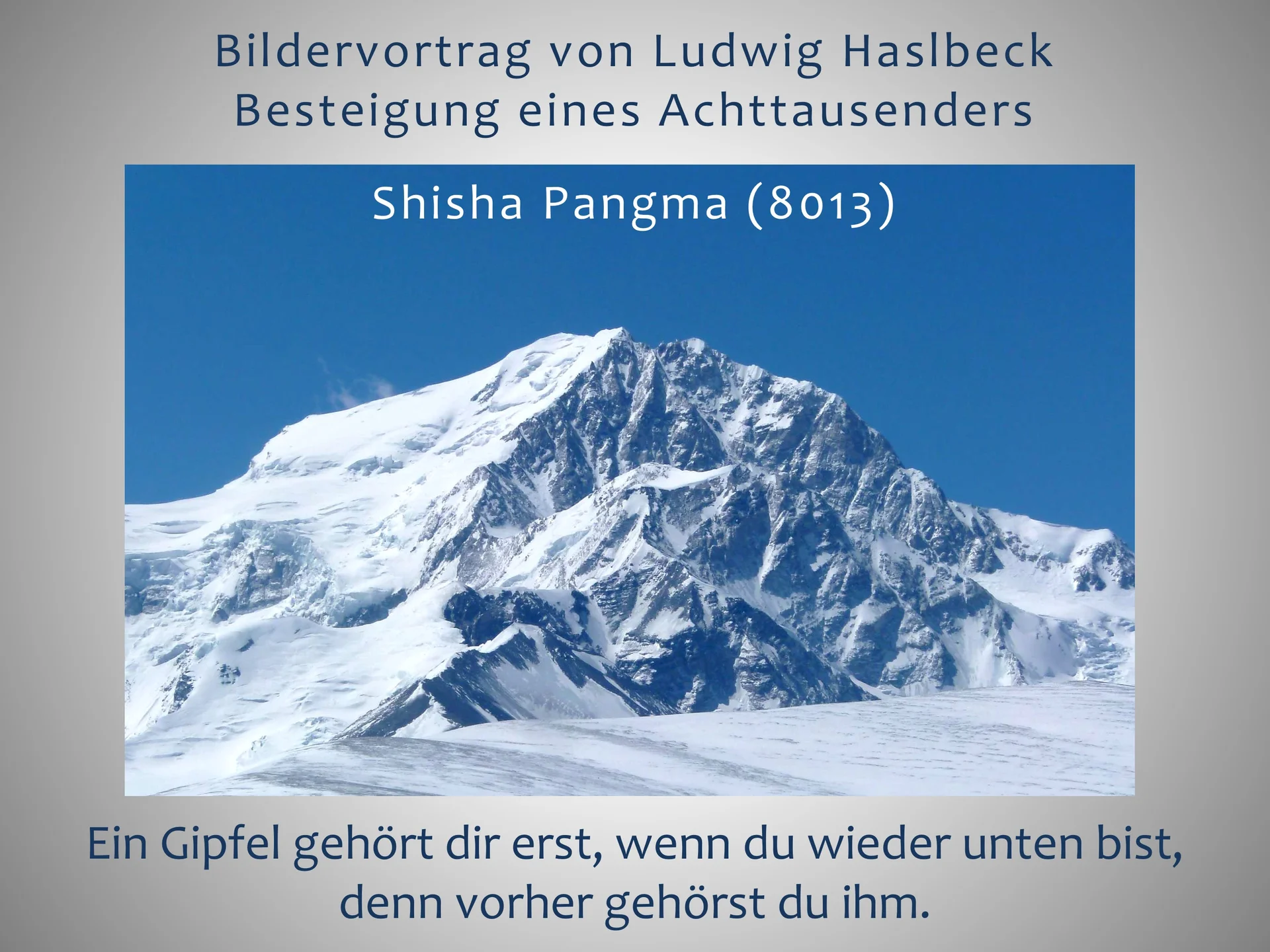 3 Die Berge und wir - Der Festablauf | © Frankl Günther